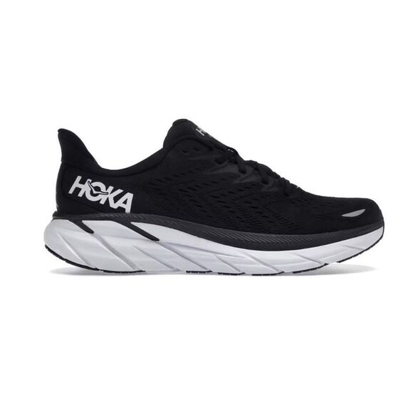 HOKA ONE ONE Clifton 8  Snickers in Black/White Size 12D